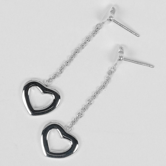 Tiffany earrings heart link drop silver 925 approx. 3.9g TIFFANY & Co.